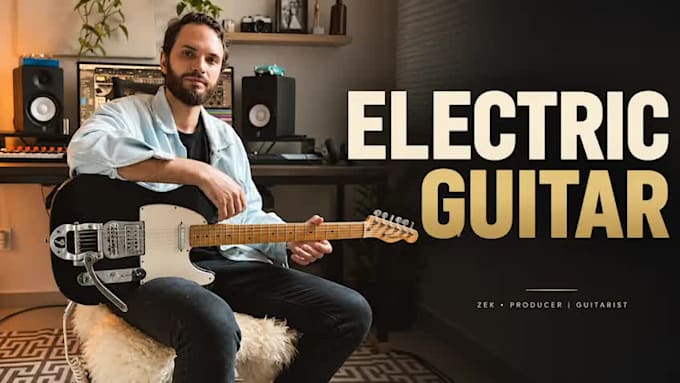 record electric guitar loops or melodies for your pop or edm track