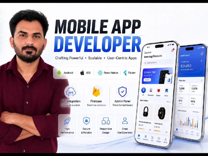develop professional android and ios mobile apps