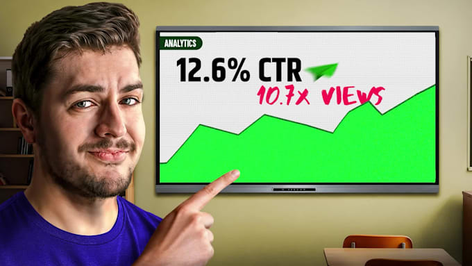 design strategic high CTR youtube thumbnail
