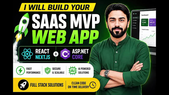 build your ai saas mvp using react nextjs and asp net core