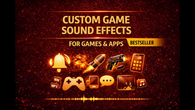 design custom sound effects and game audio for apps and games