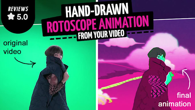 create hand drawn rotoscope animation from your video
