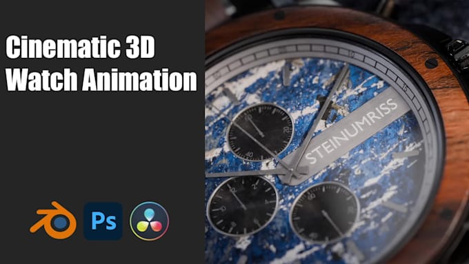 create 3d watch animation and product renders