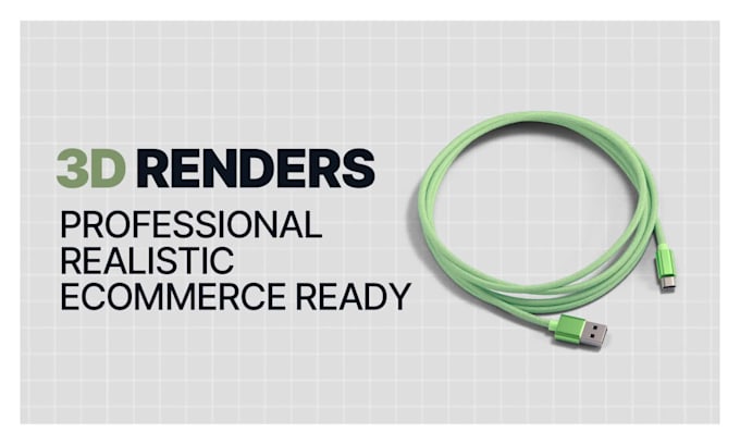 do 3d product modelling rendering and glb for amazon images and shopify