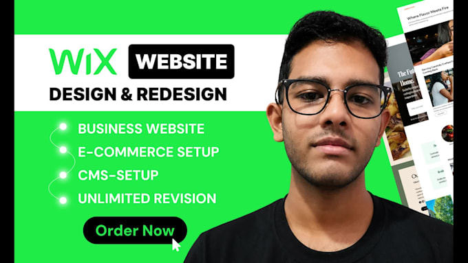 design, redesign professional wix website, wix studio, landing page with SEO