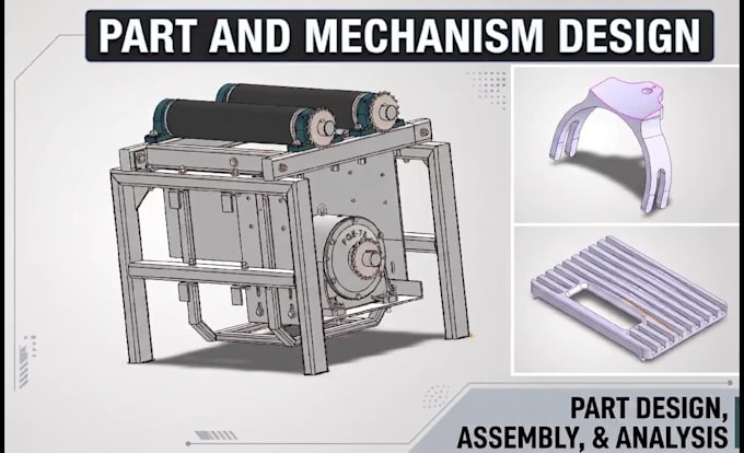 design mechanical parts and drawings in solidworks