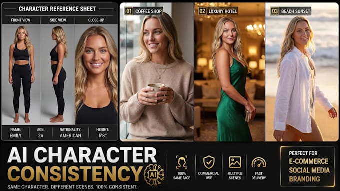 create a consistent ai influencer and virtual model