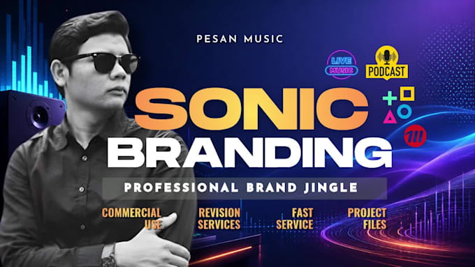 design custom sound logo and sonic branding for your brand, business