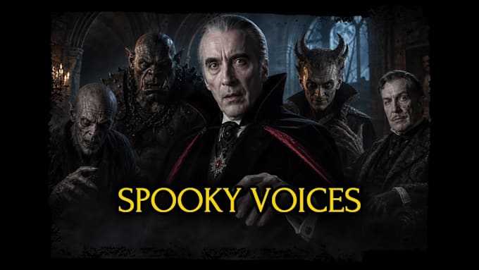 voice a spooky halloween character or narration