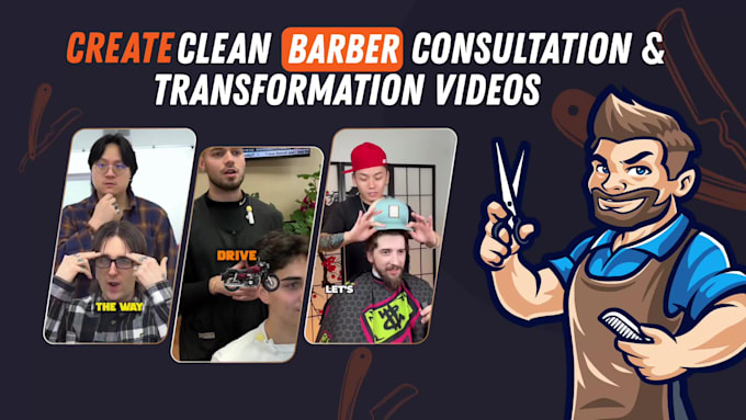 do clean barber consultation and transformation videos
