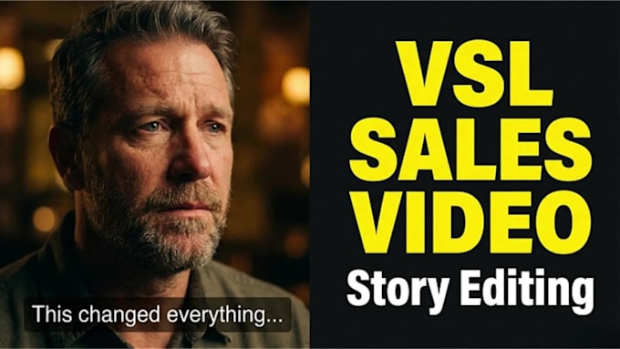 edit documentary style vsl sales video or video sales letter