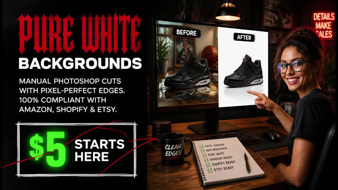 create white background product photos for ecommerce