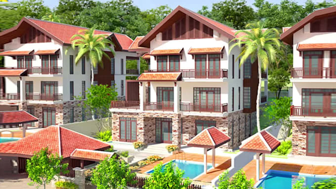 design architectural 3d exterior and interior house rendering visualization