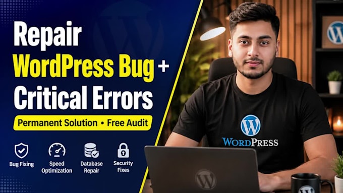 repair any kind of wordpress website bug and elementor errors