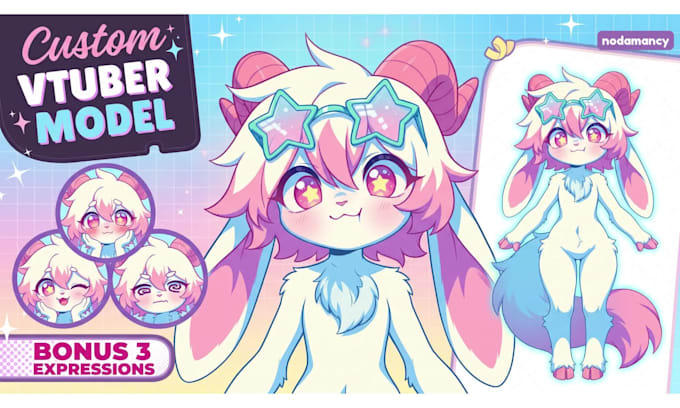 create custom furry vtuber for debut streaming
