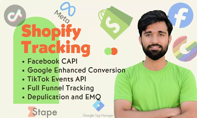 setup shopify tracking with meta capi, google ads and tiktok api