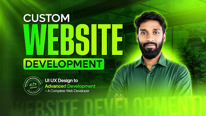 develop custom website, web application, full stack and front end development