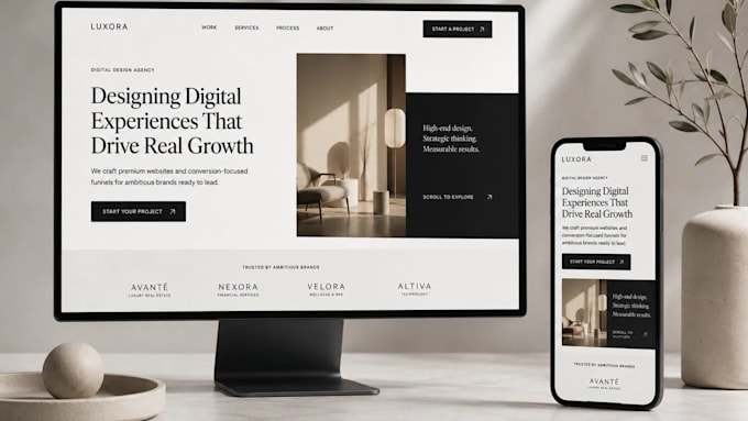 design a premium gohighlevel website or sales funnel