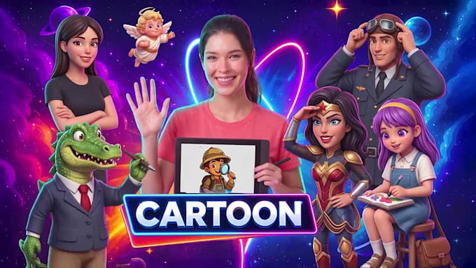 do 2d cartoon video with custom character animation