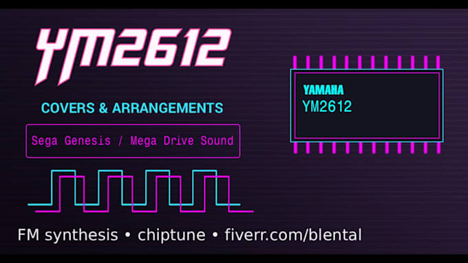 create accurate 16 bit chiptune covers using ym2612 synth
