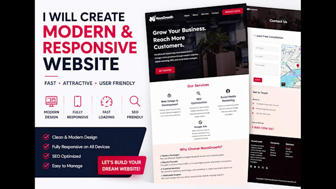 build a wordpress website for restaurants and businesses