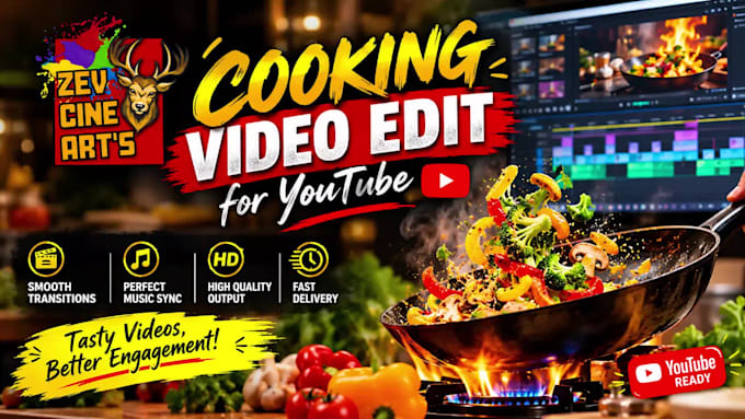 edit professional cooking and recipe videos