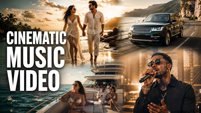 create a stunning music video or lyric video in 4k any genre