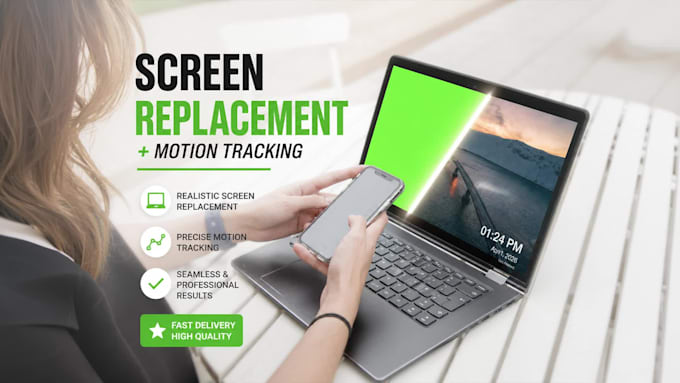 do screen replacement and motion tracking for your video