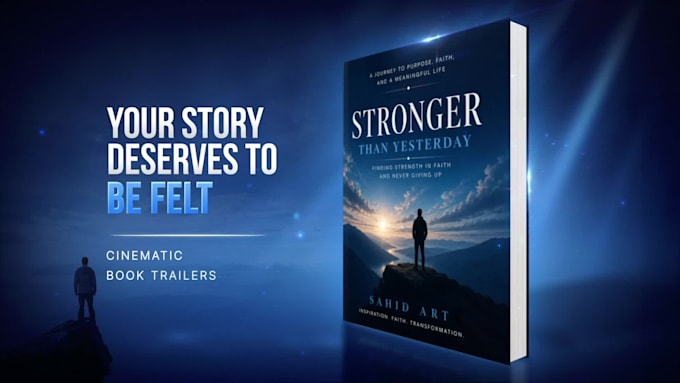 create a cinematic book trailer or promotional video