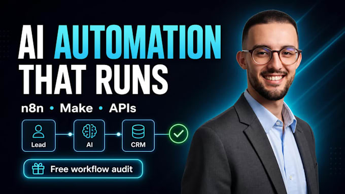 build make, zapier, n8n ai agent automation workflows for business processes