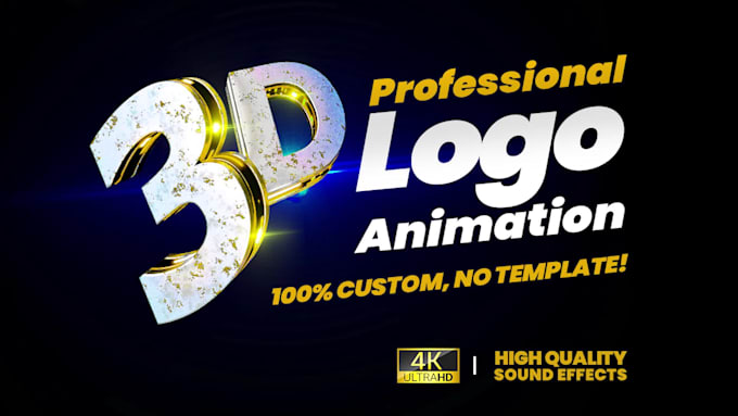 make a custom logo animation, 3d reveal