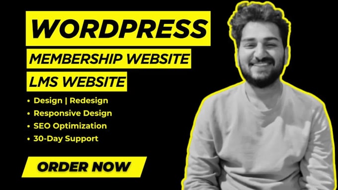build wordpress membership website, lms website with memberpress