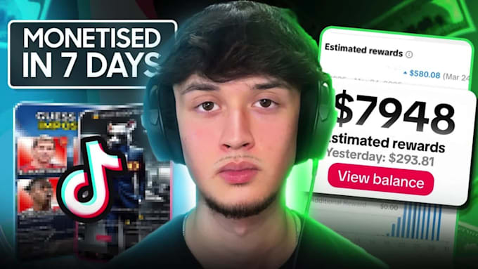 create UK, USA, france and do tiktok accounts monetization with creator reward