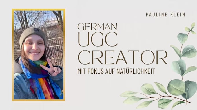 create performing ugc videos in german