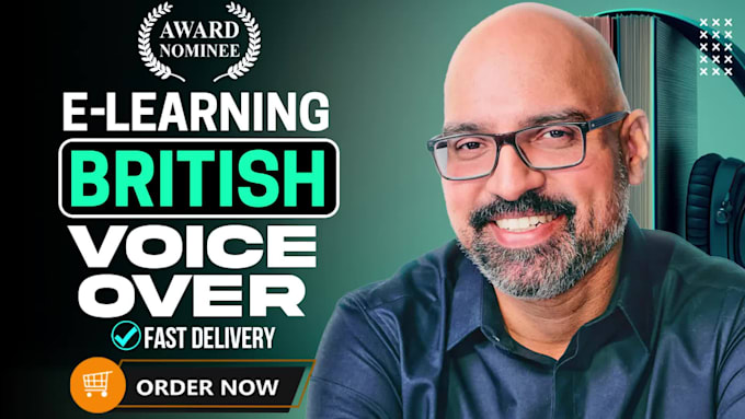 record a clear and natural british elearning educational voice over
