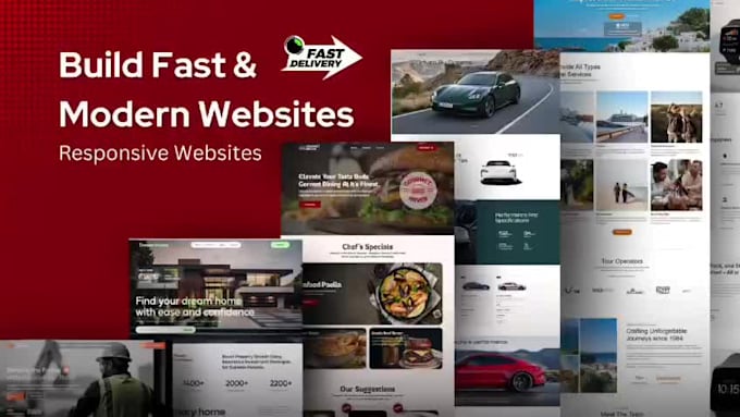 develop a custom website for small business, redesign or landing page