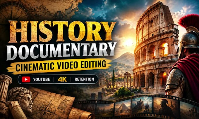 create a professional history documentary for youtube monetization