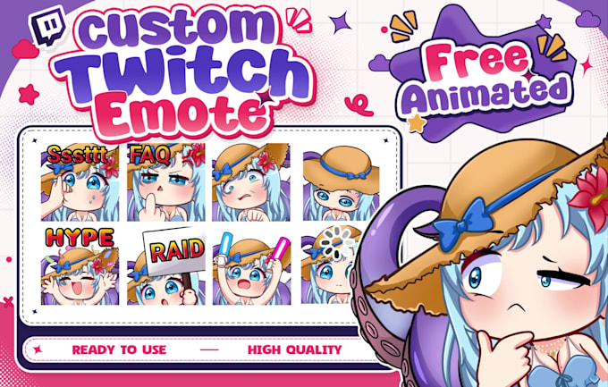 create custom twitch emotes, sub badges, sticker streaming for discord, twitch