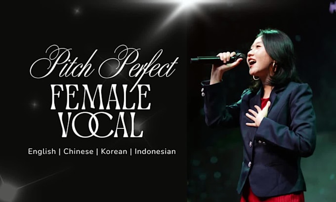 record pitch perfect female vocals for your song