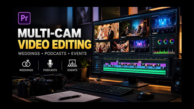 edit wedding podcast multicam music video perfectly