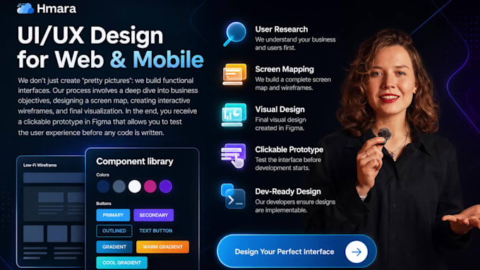 design developer ready saas UI UX in figma