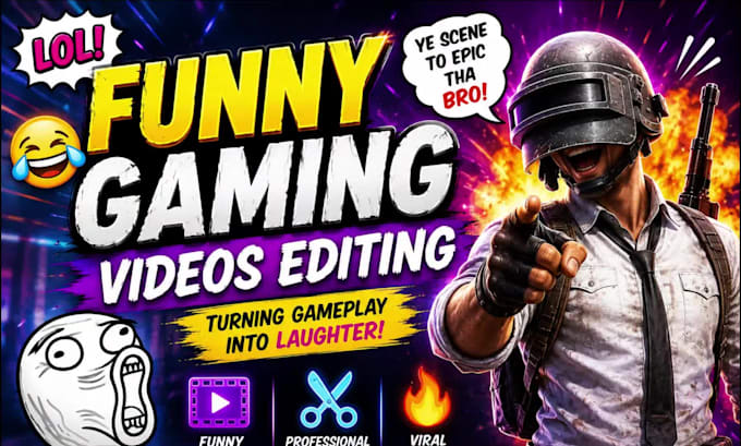 do funny gaming video editing for youtube and tiktok