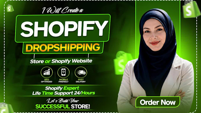 create shopify dropshipping store, branded shopify website, shopify store