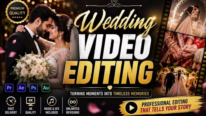 wedding video editing with cinematic storytelling