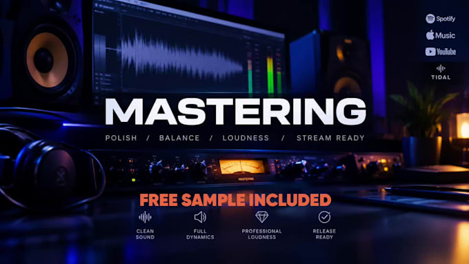 professionally master your track for spotify and all streaming platforms