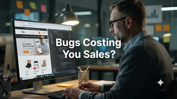 do website testing UI UX QA testing and bug report