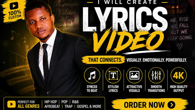create a stunning professional lyrics video for your song