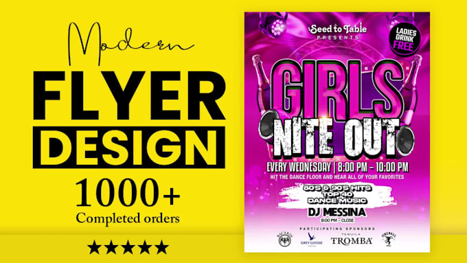 make a party, event flyer, and instagram flyer design