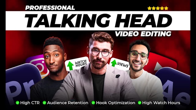 do youtube talking head video editing and vsl editing