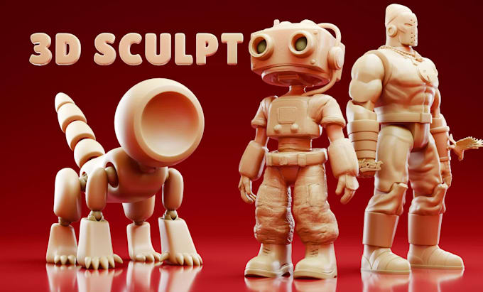 sculpt 3d model, characters, action figures, toys, creatures stl for 3d printing